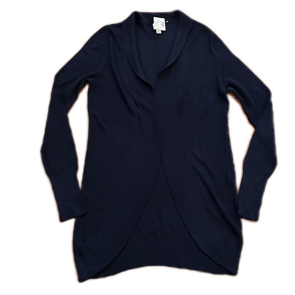 NWT  a.n.d e a w y open front lightweight Navy Color Cardigan - Picture 1 of 7